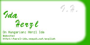 ida herzl business card